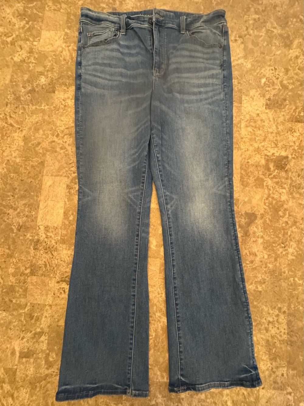 American Eagle Outfitters Hi-Rise Skinny Kick Jeans Size 18 Long - Picture 2 of 10